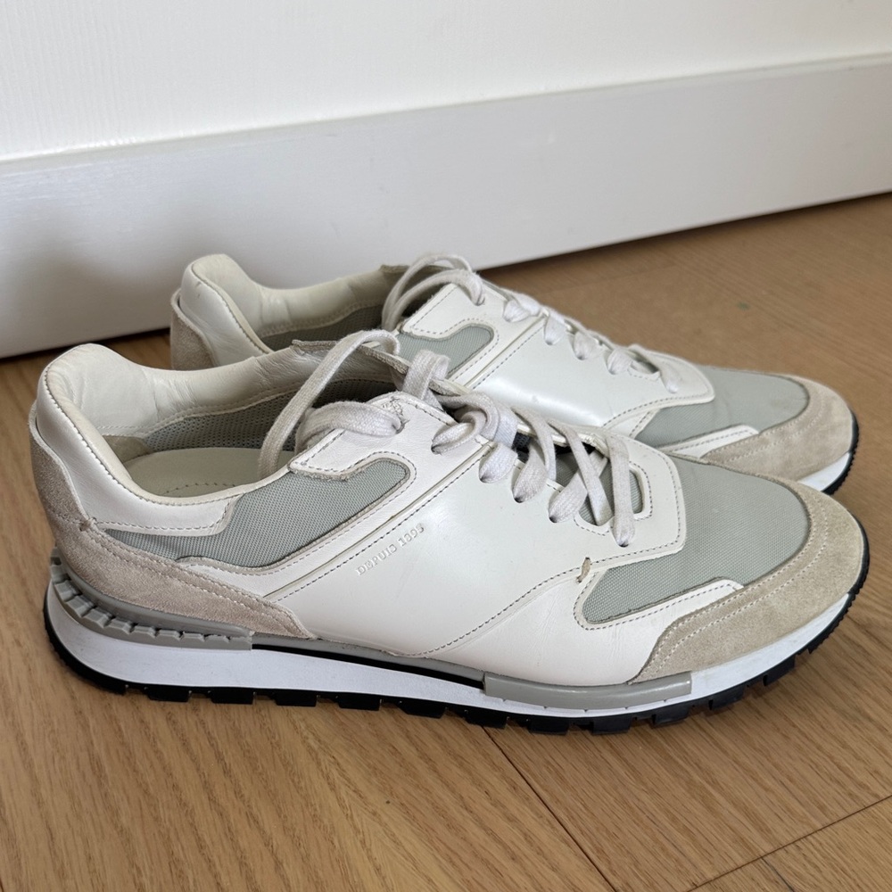 BERLUTI Depuis 1895 Elegant White and Gray Men's Sneakers